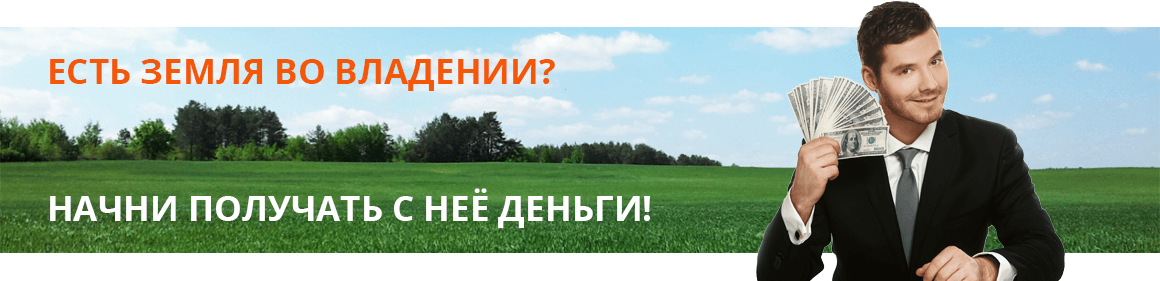 Есть земля во владении? Начни получать с неё деньги!